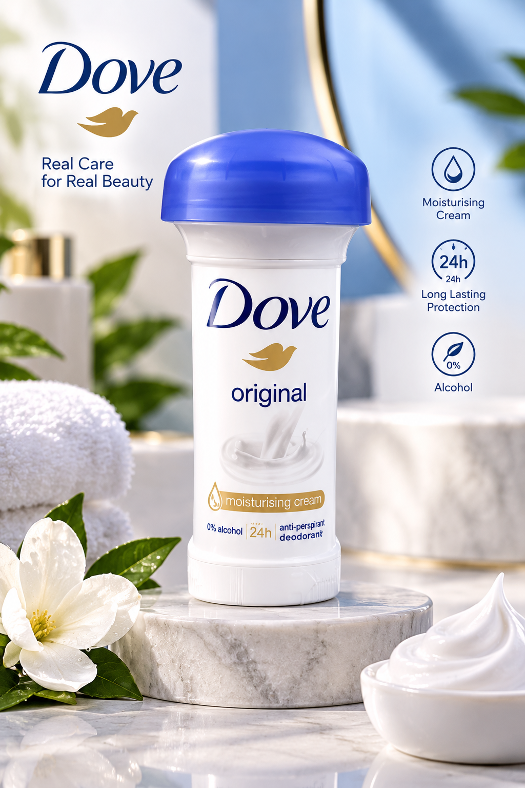 مام رول ضد تعریق داو اورجینال مدل قارچی ۵۰ میلی‌لیتر | Dove Original
